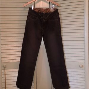Women’s brown bootcut corduroys